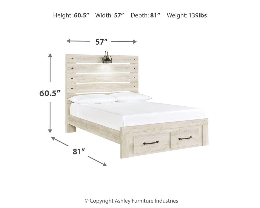 Cambeck Bed with 2 Storage Drawers - Furniture Source (IA) 