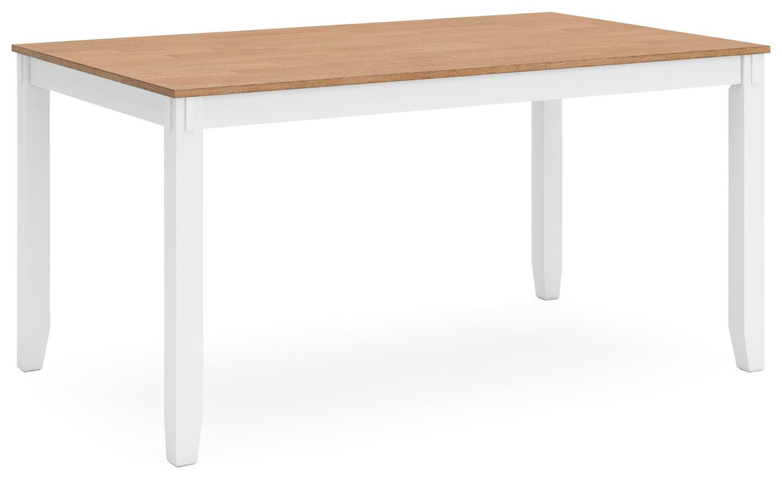Gesthaven Dining Table with 4 Chairs and Bench (Set of 6) - Furniture Source (IA) 