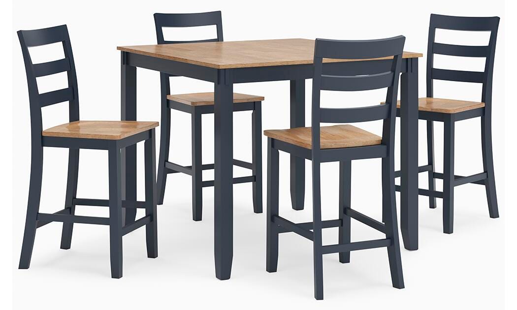 Gesthaven Counter Height Dining Table and 4 Barstools (Set of 5) - Furniture Source (IA) 