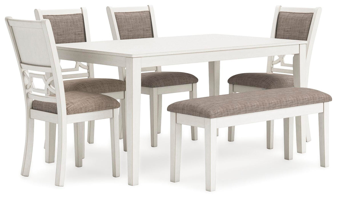 Erinberg Dining Table and 4 Chairs and Bench (Set of 6) - Furniture Source (IA) 