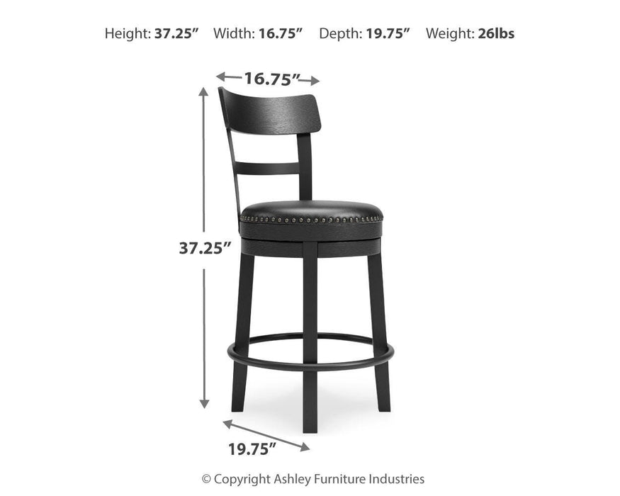 Valebeck Counter Height Bar Stool - Furniture Source (IA) 