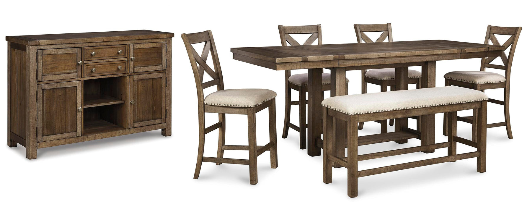 Moriville Counter Height Dining Set - Furniture Source (IA) 