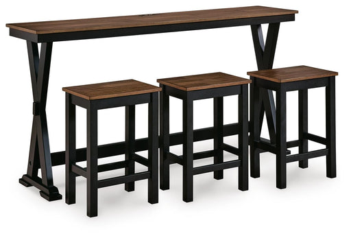 Wildenauer Counter Height Dining Table and 3 Barstools Set - Furniture Source (IA) 