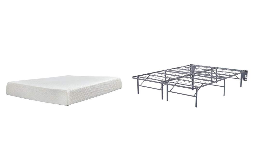 10 Inch Chime Memory Foam Mattress Set - Furniture Source (IA) 
