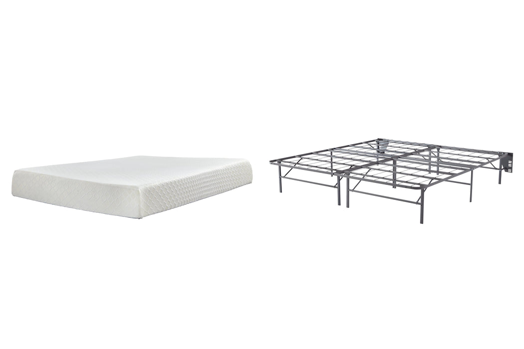 10 Inch Chime Memory Foam Mattress Set - Furniture Source (IA) 