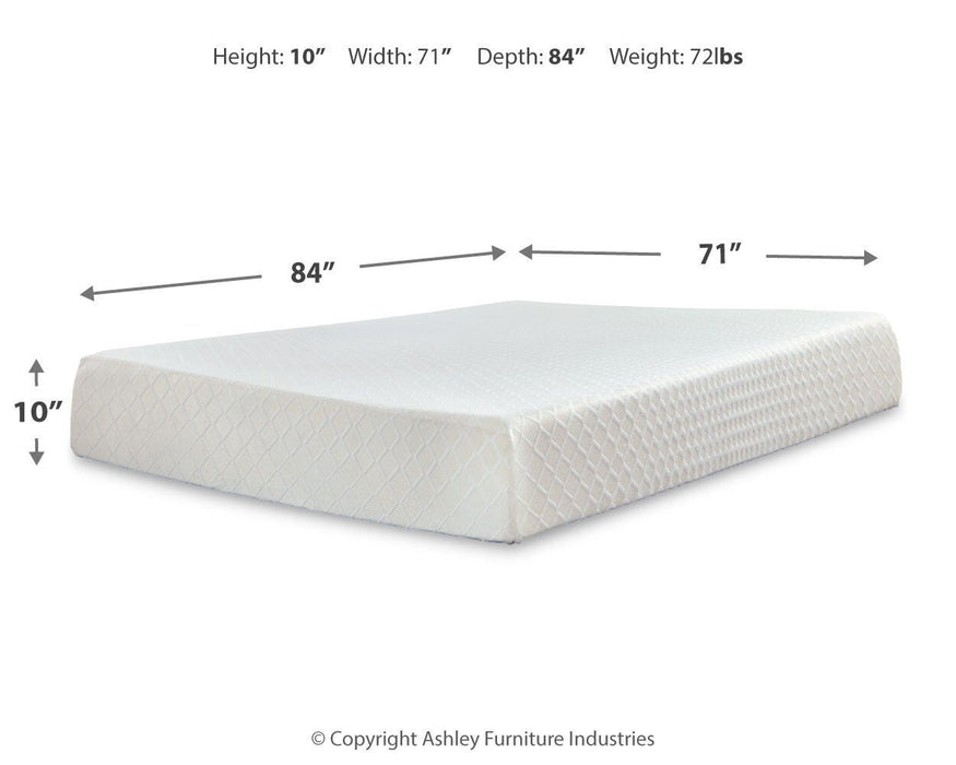 10 Inch Chime Memory Foam Mattress Set - Furniture Source (IA) 