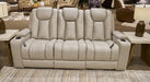 Elevate Edges Reclining Sofa with Drop Down Table - Furniture Source (IA) 