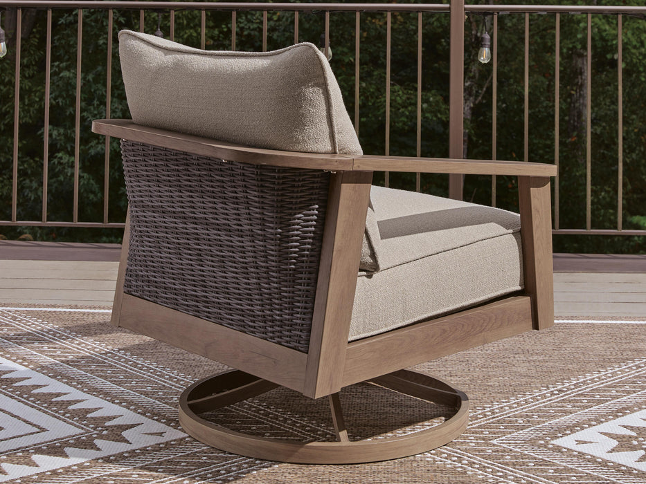 Harmony Headlands Outdoor Swivel Lounge with Cushion - Furniture Source (IA) 