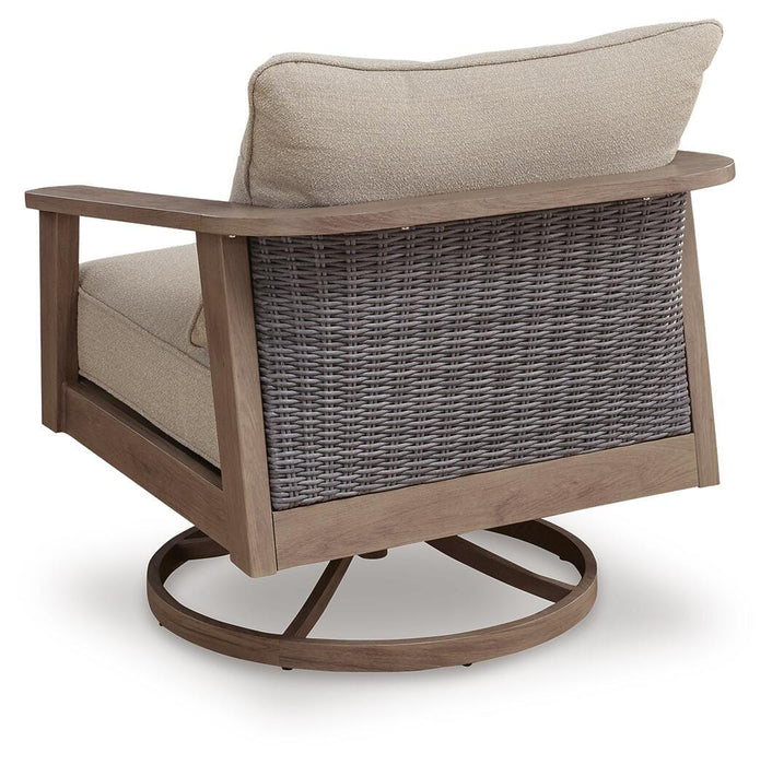 Harmony Headlands Outdoor Swivel Lounge with Cushion - Furniture Source (IA) 
