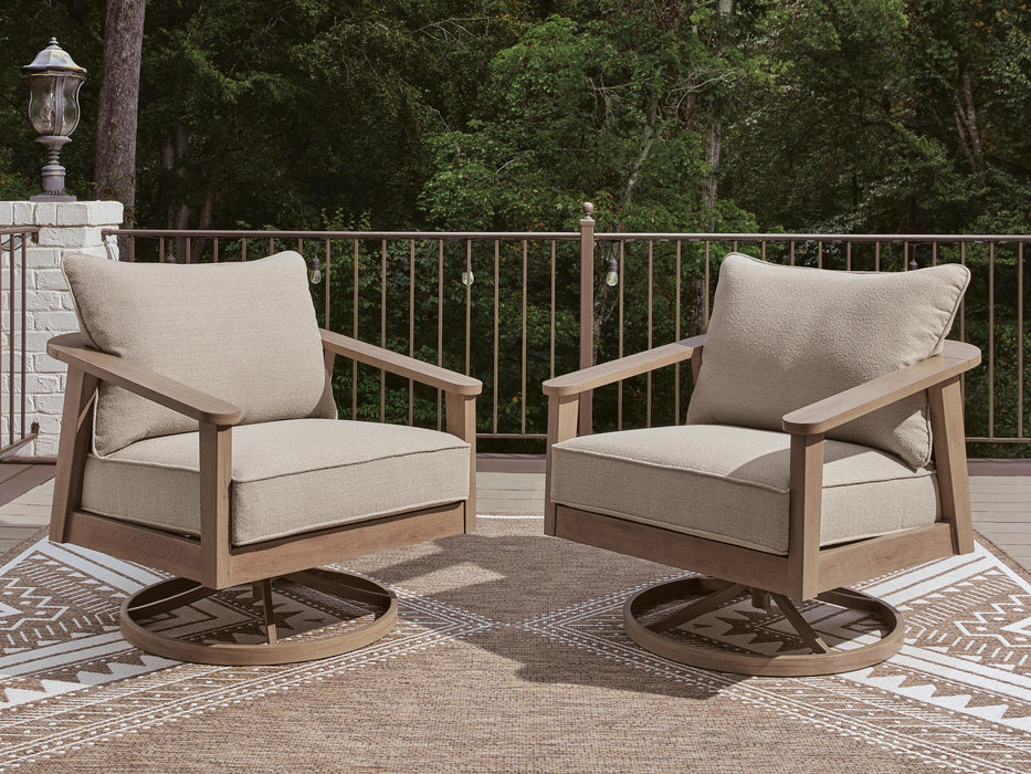 Harmony Headlands Outdoor Swivel Lounge with Cushion - Furniture Source (IA) 