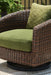 Horizon Hall Outdoor Swivel Lounge Chair with Cushion - Furniture Source (IA) 