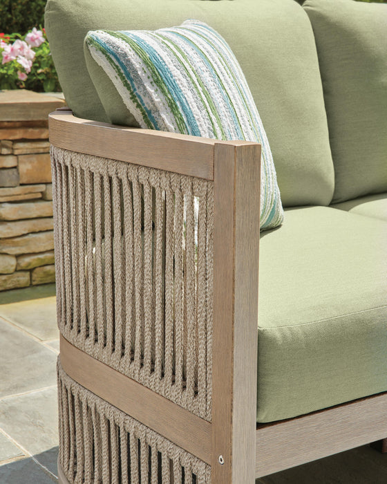 Serena Shores Outdoor Sofa with Cushion - Furniture Source (IA) 