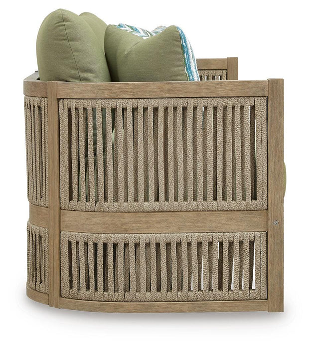 Serena Shores Outdoor Sofa with Cushion - Furniture Source (IA) 