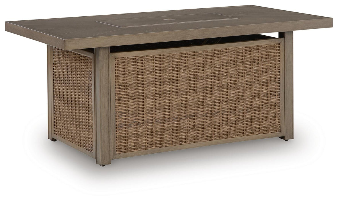 Laguna Heights Outdoor Fire Pit Table - Furniture Source (IA) 