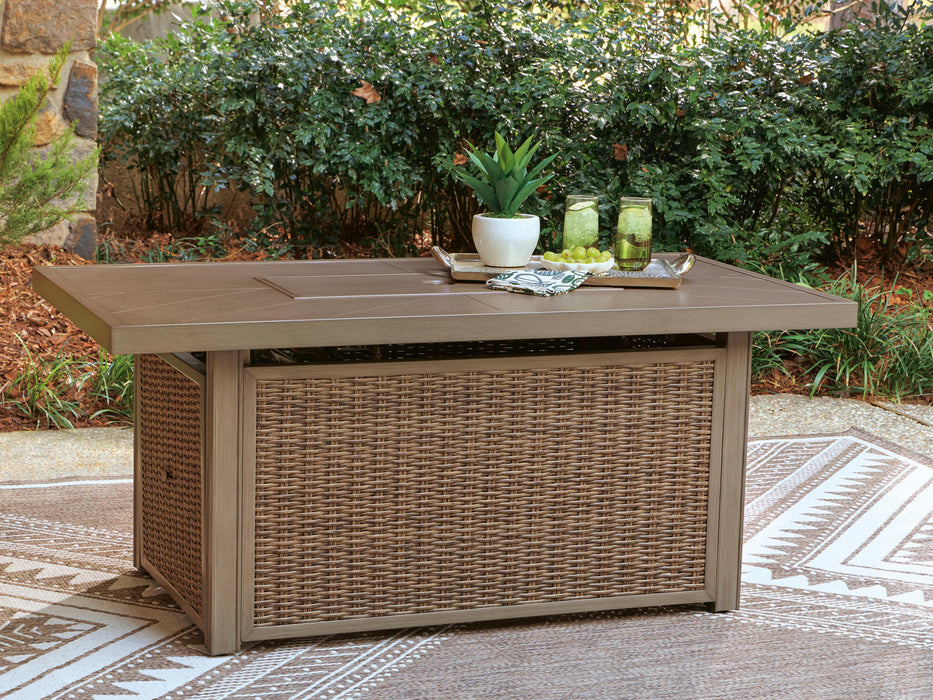 Laguna Heights Outdoor Fire Pit Table - Furniture Source (IA) 