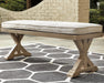 Beachcroft Outdoor Bench with Cushion - Furniture Source (IA) 