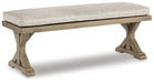 Beachcroft Outdoor Bench with Cushion - Furniture Source (IA) 