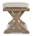 Beachcroft Outdoor Bench with Cushion - Furniture Source (IA) 