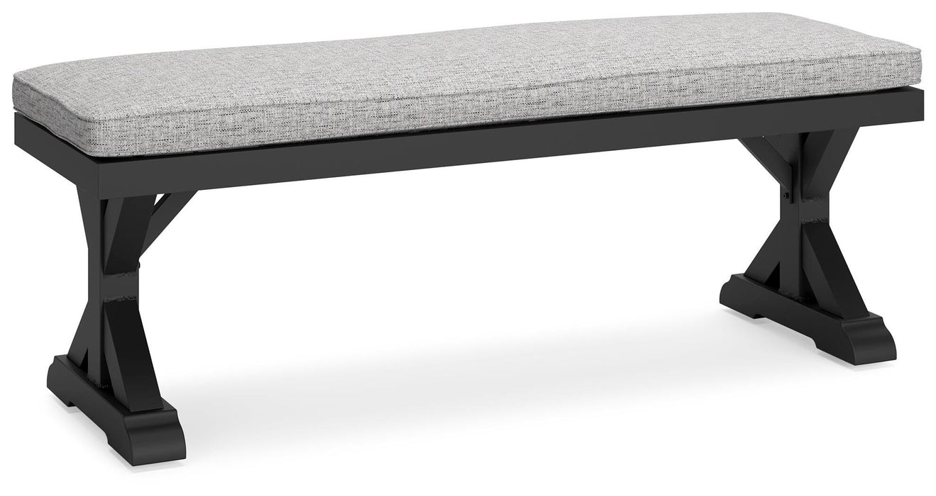 Beachcroft Outdoor Bench with Cushion - Furniture Source (IA) 