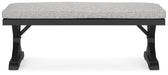 Beachcroft Outdoor Bench with Cushion - Furniture Source (IA) 