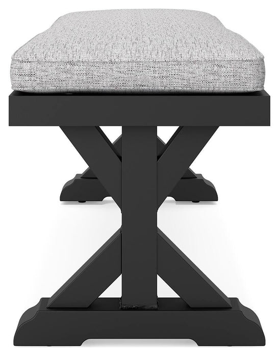 Beachcroft Outdoor Bench with Cushion - Furniture Source (IA) 
