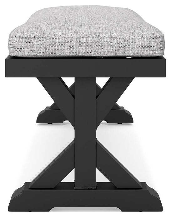 Beachcroft Outdoor Bench with Cushion - Furniture Source (IA) 