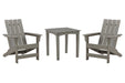 Visola Outdoor Adirondack Chair Set with End Table image
