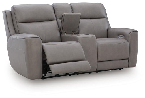 5Z-Comfort Power Reclining Loveseat with Console - Furniture Source (IA) 