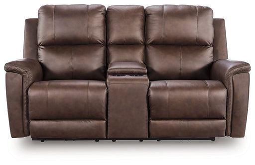 Bleckley Power Reclining Loveseat with Console - Furniture Source (IA) 