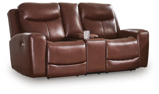 Next Move Power Reclining Loveseat with Console - Furniture Source (IA) 