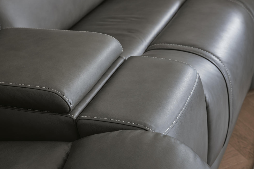 5Z - Pittson Power Reclining Sectional - Furniture Source (IA) 