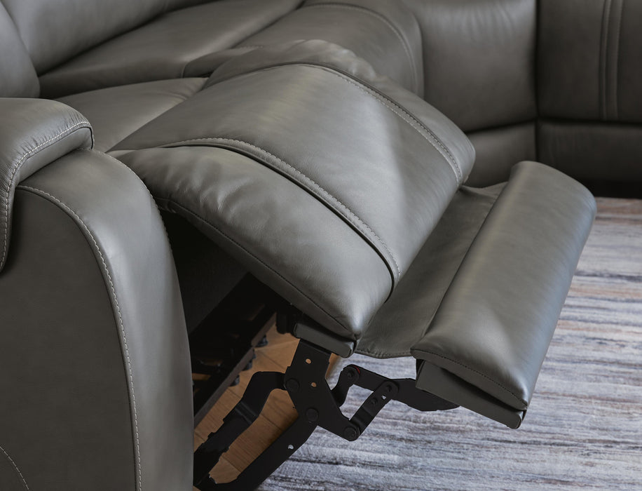 5Z - Pittson Power Reclining Sectional - Furniture Source (IA) 