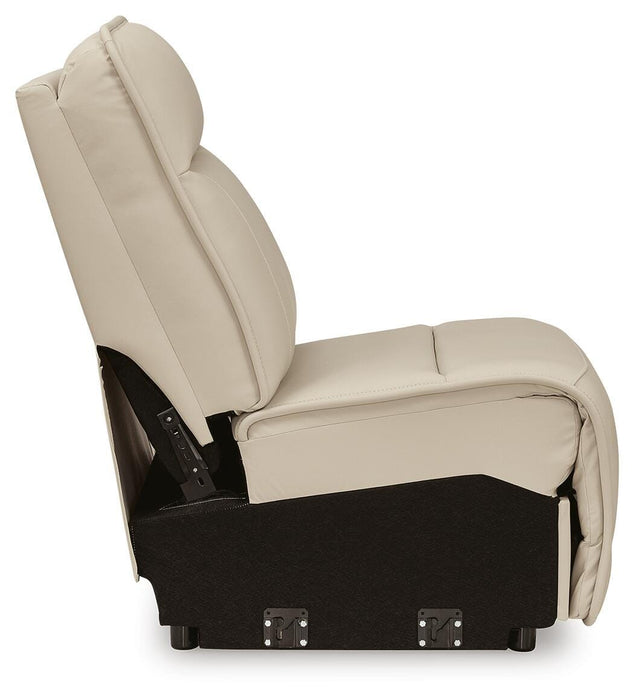 Double Deal Reclining Sectional with Console - Furniture Source (IA) 