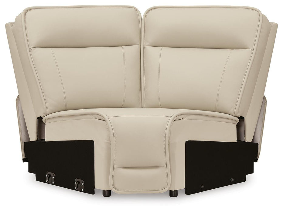 Double Deal Reclining Sectional with Console - Furniture Source (IA) 