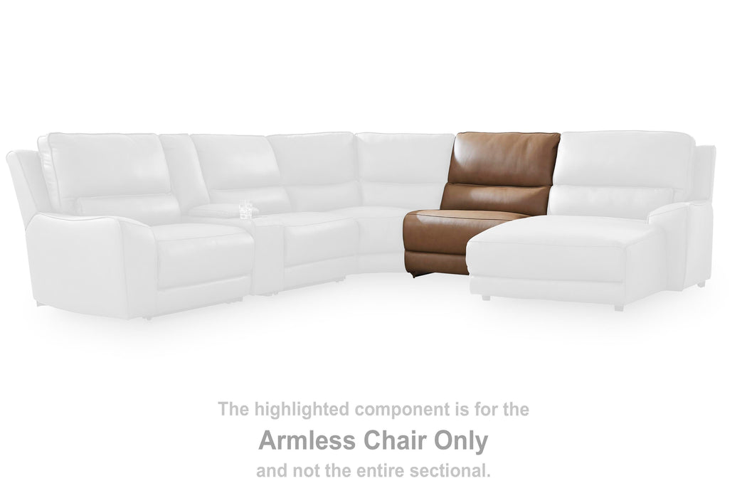 DeepWakes Reclining Sectional with Storage Console - Furniture Source (IA) 