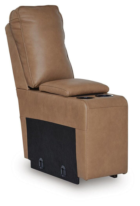 DeepWakes Reclining Sectional with Storage Console - Furniture Source (IA) 
