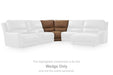 DeepWakes Reclining Sectional with Storage Console - Furniture Source (IA) 