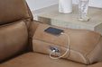 DeepWakes Reclining Sectional with Storage Console - Furniture Source (IA) 