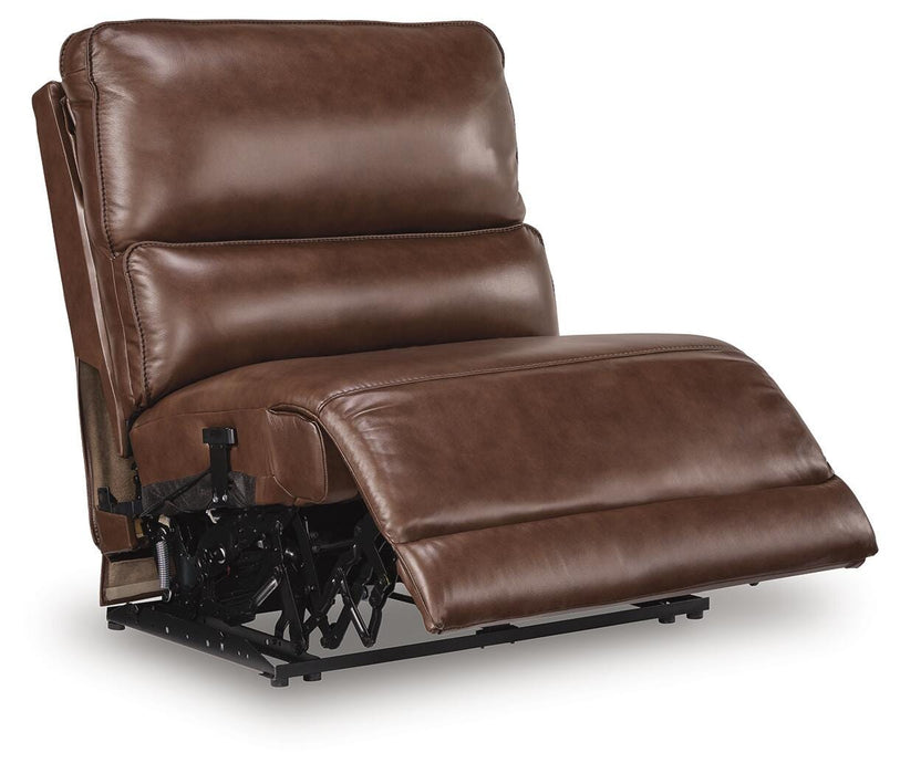 DeepWakes Reclining Sectional with Storage Console - Furniture Source (IA) 