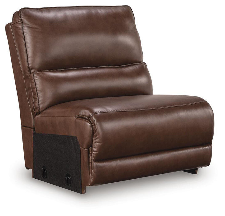 DeepWakes Reclining Sectional with Storage Console - Furniture Source (IA) 