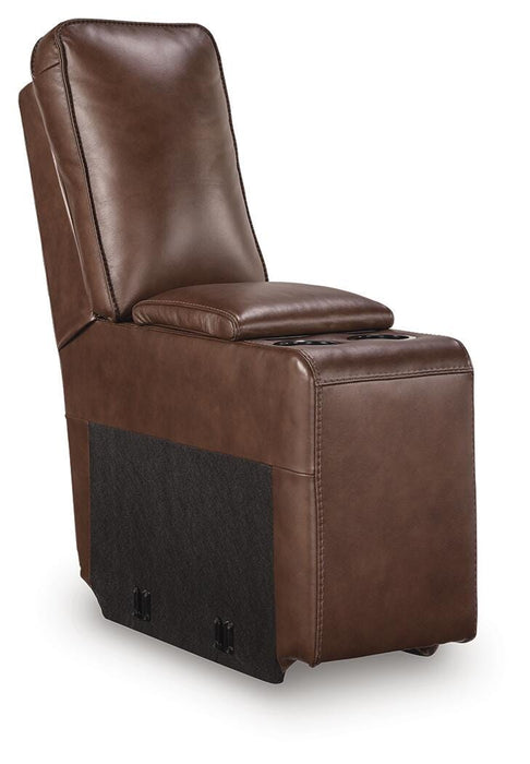 DeepWakes Reclining Sectional with Storage Console - Furniture Source (IA) 