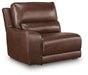 DeepWakes Reclining Sectional with Storage Console - Furniture Source (IA) 