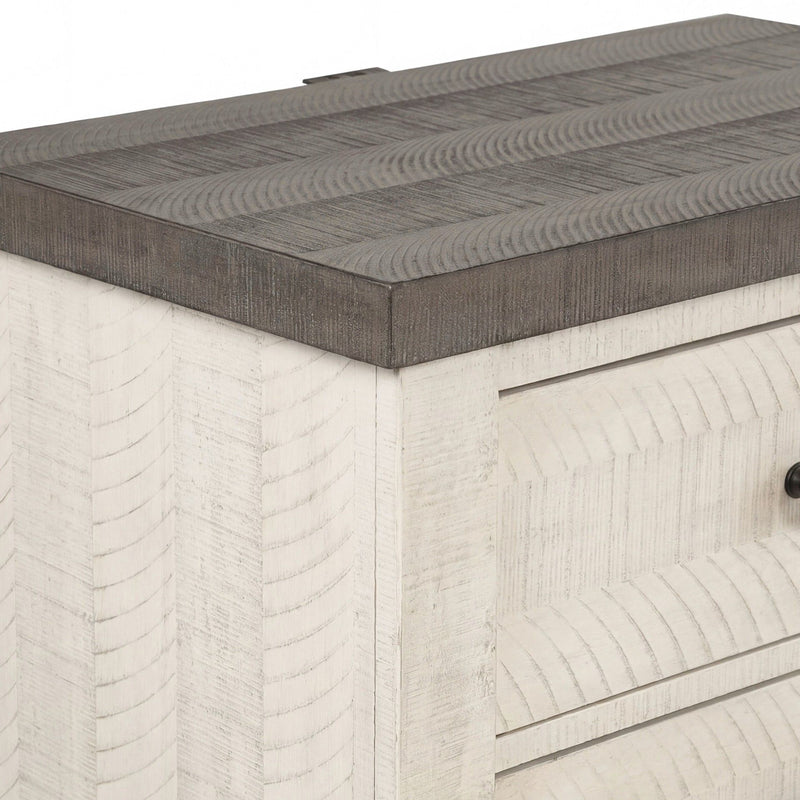 Augusta - Two Drawer Nightstand With USB Port - Furniture Source (IA) 