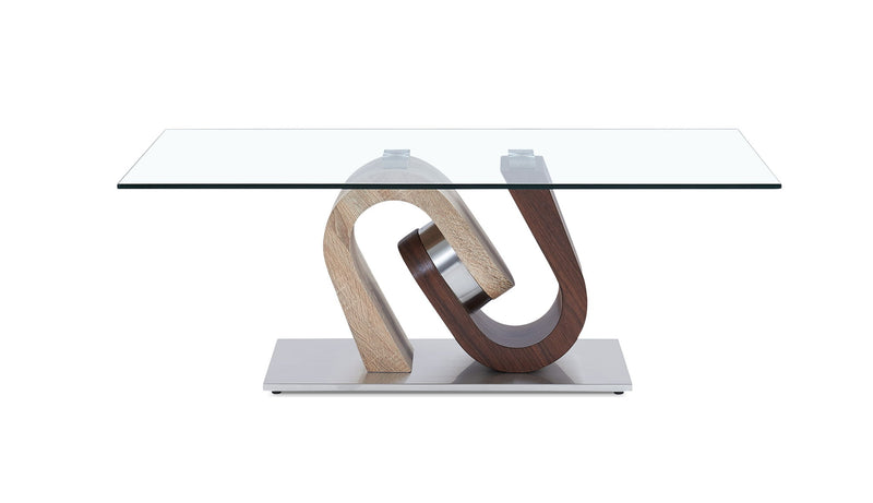 T4126 - Coffee Table - Dark Brown / Oak