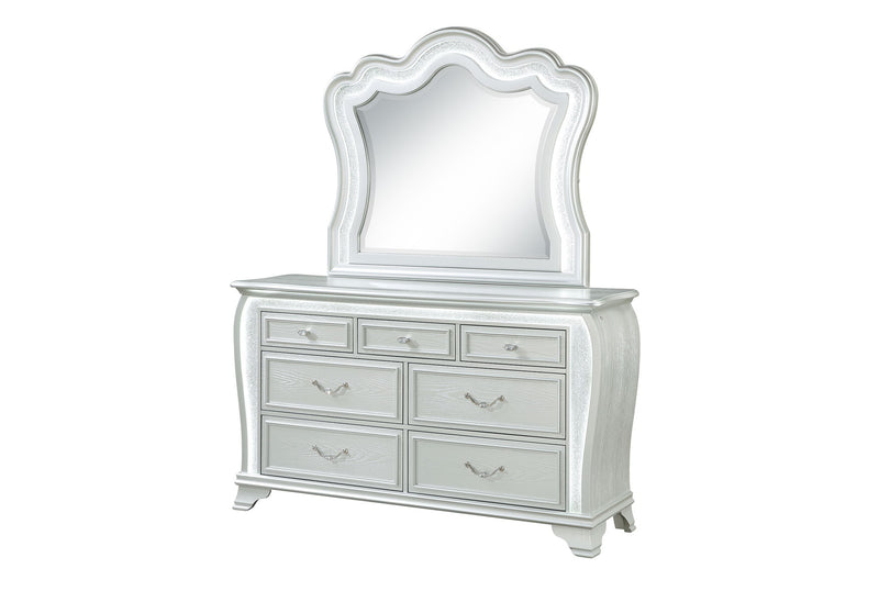 Aria - Dresser With LED - Silver