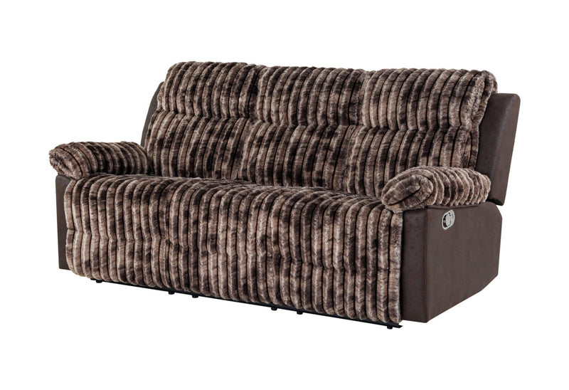 U6028 - 3 Piece Living Room Set (Reclining Sofa / Console Reclining Loveseat / Glider Recliner) - Brown