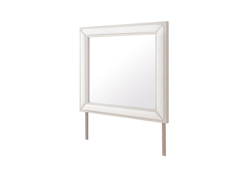 Sadie / Clara - 5 Piece Queen Bedroom Set (Bed, Dresser & Mirror, Nightstand, Chest) - Beige