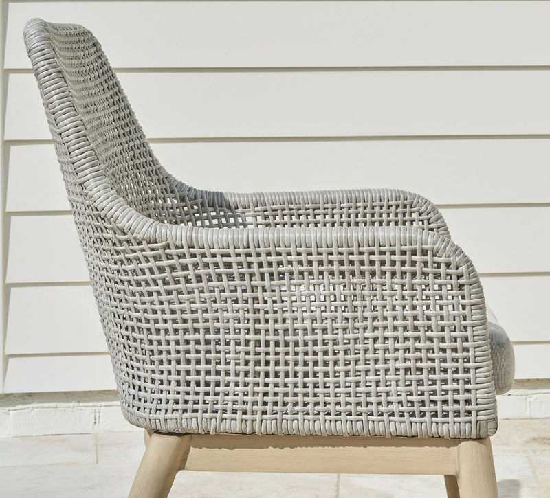 Seton Creek - Arm Chair With Cushion (Set of 2) - Gray
