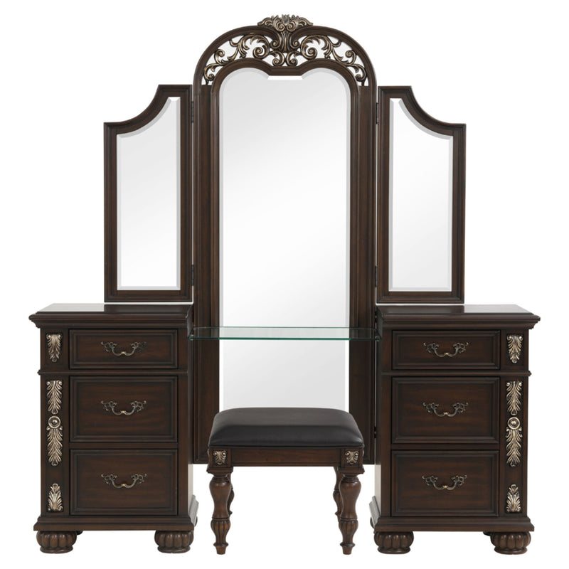 Maximus - 3 Piece Vanity Set - Madeira