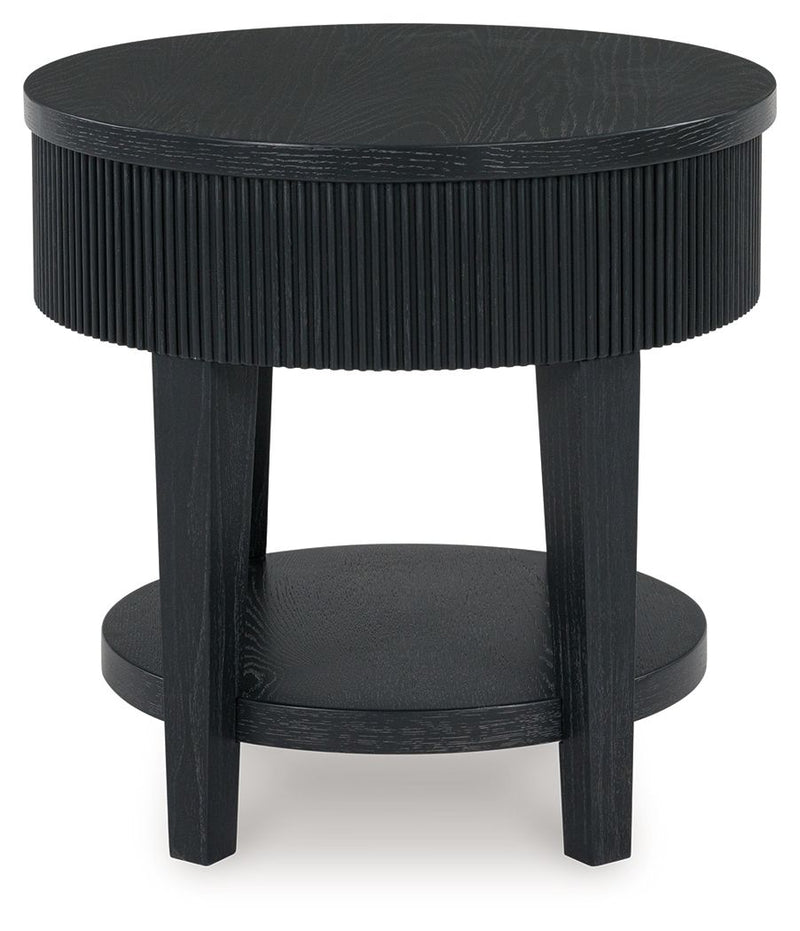 Marstream - Round End Table - Black